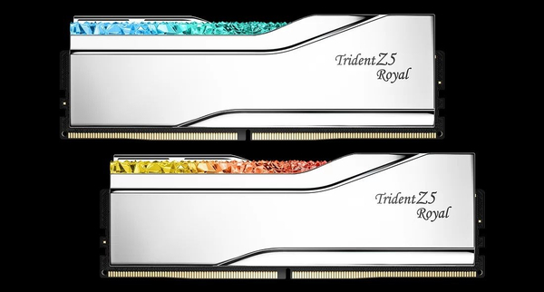 Fotoja e Memorie RAM G.SKILL Trident Z5 Royal, 32GB, DDR5, 6400 MHz, CL32, e argjendtë