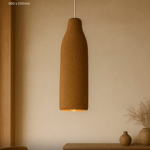Fotoja e Ndriçues i varur me teksture betoni  | Wabi-Sabi 550*230mm |