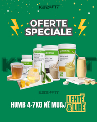 Fotoja e Pako 21 Ditore për Humbje Peshe KB24FIT Herbalife – 2 Formula 1 Healthy Meal, 550g, Mengjes & Darkë + Pije Instante bimore me ekstrakte çaji 51g & Herbal Aloe Concentrate 473ml 30 Ditë + Plan Ushqimi Falas