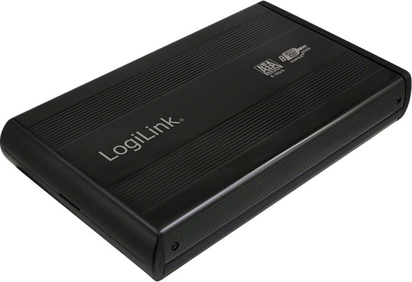 Fotoja e Kuti për disqe të jashtme LogiLink UA0107, USB 3.0, 3.5", HDD, SATA III, e zezë