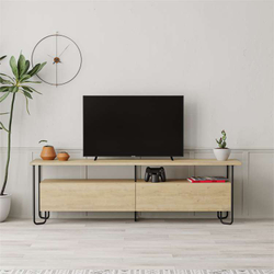 Fotoja e Komodë për TV Decortie Cornea 150 cm, kafe e hapur