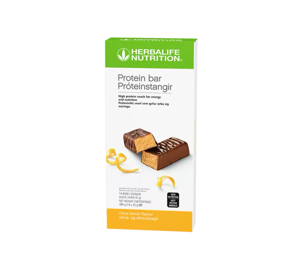 Fotoja e Protein bar Herbalife Protein Bar, limon, 14x35g
