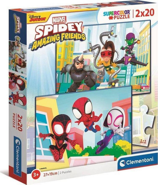 Fotoja e Puzzle Clementoni Spidey and Friends, 2 x 20, shumëngjyrëshe