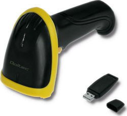 Fotoja e Lexues barkodësh Qoltec Wireless, 1D, i zi