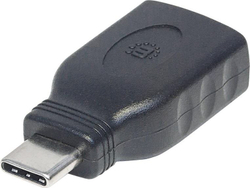 Fotoja e Përshtatës Manhattan (354646), USB-A në USB-C, i zi