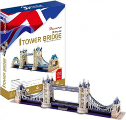 Fotoja e Puzzle Cubicfun 3D Tower Bridge, 120 elemente, +5 vjeç
