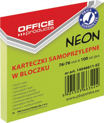 Fotoja e Letra ngjitëse Office Products, 76x76 mm, të gjelbra