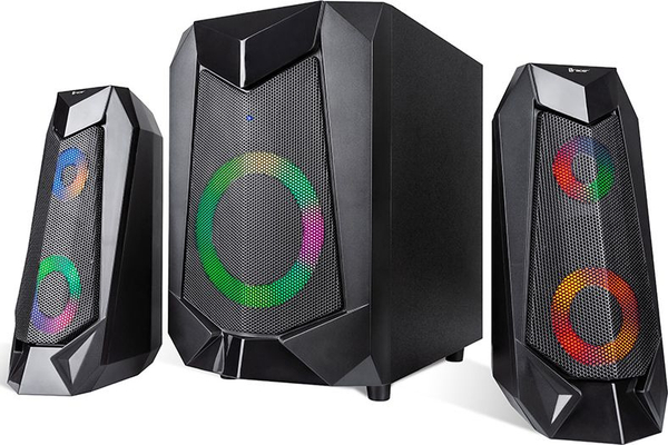 Fotoja e Altoparlantë Tracer 2.1 Hi-Cube RGB Flow, 20W, Bluetooth, të zi