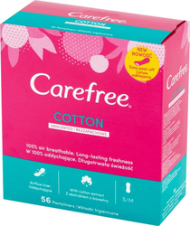 Fotoja e Peceta higjenike Carefree Cotton, 56 copë