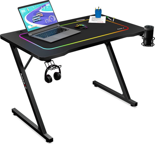 Fotoja e Tavolinë gaming Huzaro, Hero 1.8, 100 x 60 cm, e zezë