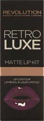 Fotoja e Set për buzë Revolution Retro Luxe Kit Matte Royal, 2 copë