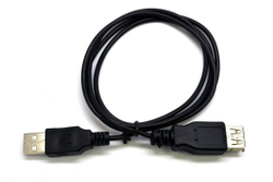 Fotoja e Kabllo C-Tech USB-A në USB-A, 3m, e zezë