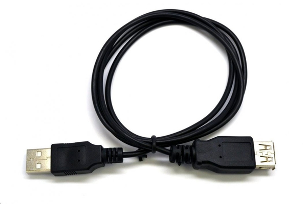 Fotoja e Kabllo C-Tech USB-A në USB-A, 3m, e zezë