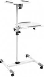 Fotoja e Tavolinë për zyre Techly Universal 309593, 53.8 x 57.3 x 85-110 cm, e bardhë