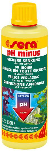 Fotoja e Mirëmbajtës i pH për akuarium Sera pH-MINUS, 250 ml