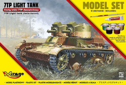 Fotoja e Set ndërtimi Mirage Light Tank 7tp Twin-Turret 1:35, +14 vjeç