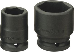 Fotoja e Kokë çelësi ndikimi Teng Tools, 6-këndor, 3/4", 19 mm, e zezë