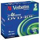 Fotoja e Disqe Verbatim DVD-RW, 4x, 4.7GB, 5 copë