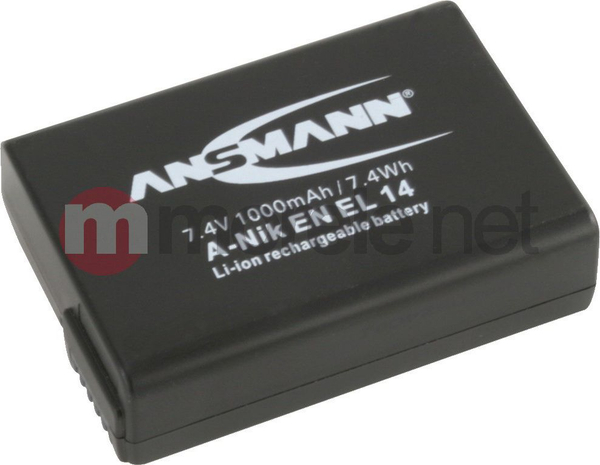 Fotoja e Bateri Li-ion për kamerë Nikon Ansmann, 7.4V, 1000mAh
