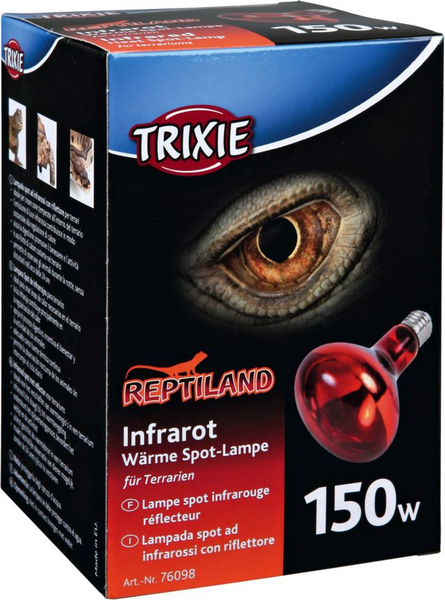 Fotoja e Llambë Trixie me nxehtësi infra të kuqe për terrariume, 150W