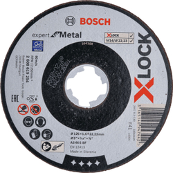 Fotoja e Disk për prerjen e metalit Bosch X-LOCK, 125x1.6mm