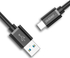 Fotoja e Kabllo Dudao USB-A - USB-C, 1m, e zezë, Picture 1