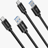 Fotoja e Kabllo Dudao USB-A - USB-C, 1m, e zezë, Picture 2