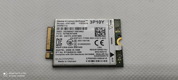 Fotoja e Kartë WWAN për laptop Dell E5270/E5570, 4G