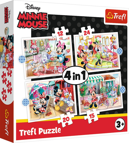 Fotoja e Puzzle Trefl 4 në 1 Minnie me miqtë (34355)
