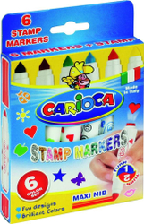 Fotoja e Set markera Carioca, 6 ngjyra