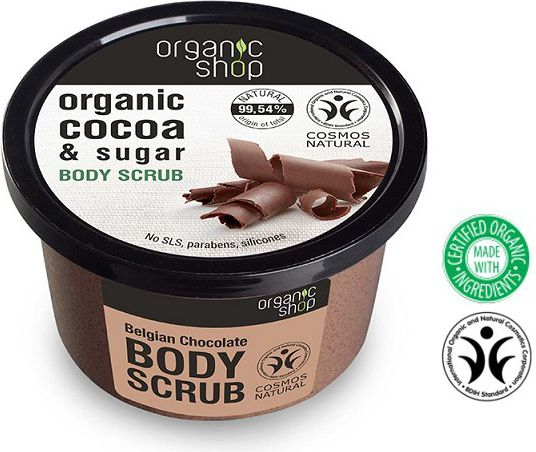 Fotoja e Pastrues i trupit Organic Shop me çokollate Belge 250 ml