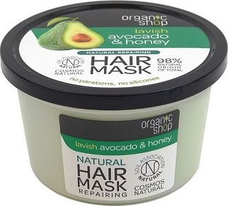 Fotoja e Maskë për flokë Organic Shop, Avocado & Honey, 250ml