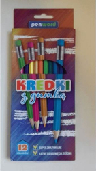 Fotoja e Ngjyra Penword, 12 ngjyra me gomë