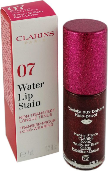 Fotoja e Shkëlqyes për buzë Clarins, 07 Violet Water, 7 ml
