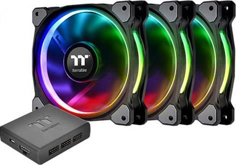 Fotoja e Ftohës Thermaltake Riing Plus 12 RGB (CL-F076-PL12SW-A), 3 copë, i zi