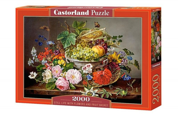 Fotoja e Puzzle Castorland "Fruit & Flower Basket" (GXP-620369), 2000 elemente