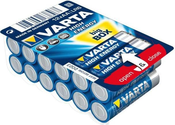 Fotoja e Bateri AA/ R6 Varta High Energy, 1.5V, 12 copë