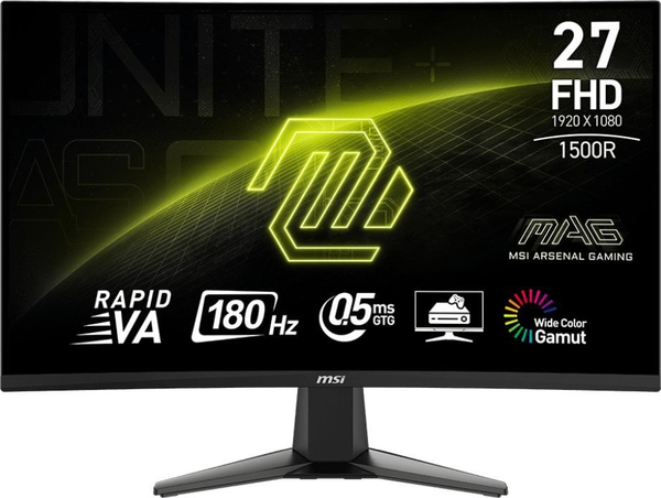 Fotoja e Monitor MSI MAG 27C6F, 27", Full HD, i zi