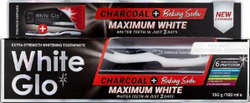 Fotoja e Set furçë dhe pastë dhëmbësh White Glo Charcoal + Baking Soda Maximum White, 100ml, e bardhë