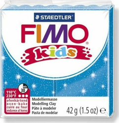 Fotoja e Masë plastike termofikse Fimo Kids, 42g, blu me shkëlqim