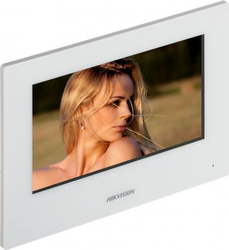 Fotoja e Panel kontrolli për videofon Hikvision DS-KH6320-WTE1, WiFi, PoE, i bardhë