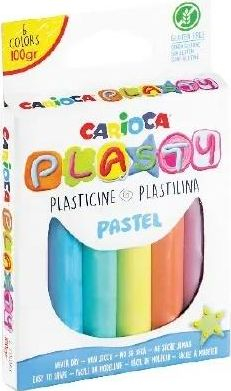 Fotoja e Plastelina Carioca, 6 ngjyra, 100 g