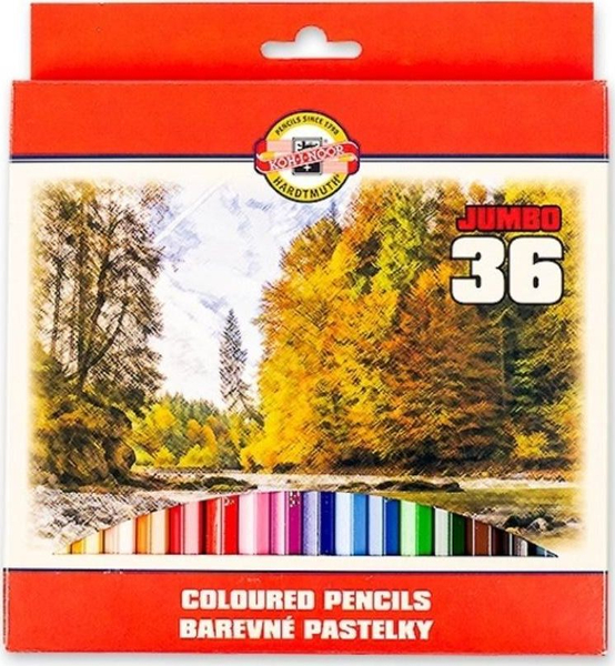Fotoja e Set ngjyrash Koh I Noor Omega Jumbo Crayons, 36 copë (Model 377955)