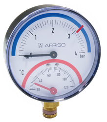 Fotoja e Termo-manometër Afriso TM80, 4b, 63mm