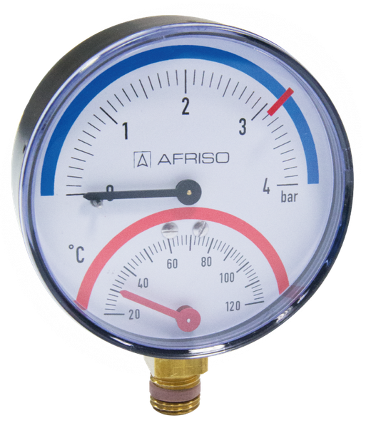 Fotoja e Termo-manometër Afriso TM80, 4b, 63mm