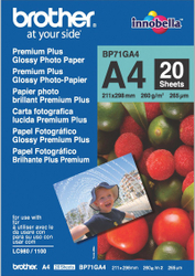 Fotoja e Letër fotografike për printer Brother BP71GA4, A4, 260g/m2, 20 fletë