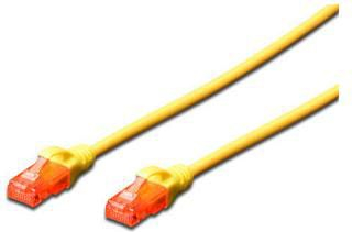Fotoja e Kabllo rrjeti Digitus Patchcord, U-UTP, Cat6, LSZH, 2m, e verdhë