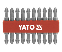 Fotoja e Set majash të dyanshme për kaçavida Yato YT-0481, 1/4", 10 copë