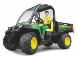 Fotoja e Lodër automjet Bruder John Deere Gator XUV 855D me shoferë, i zi (02490)