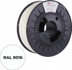 Fotoja e Filament për printer C-Tech Premium Line, PETG, RAL9016, 1.75mm/1kg, i bardhë
